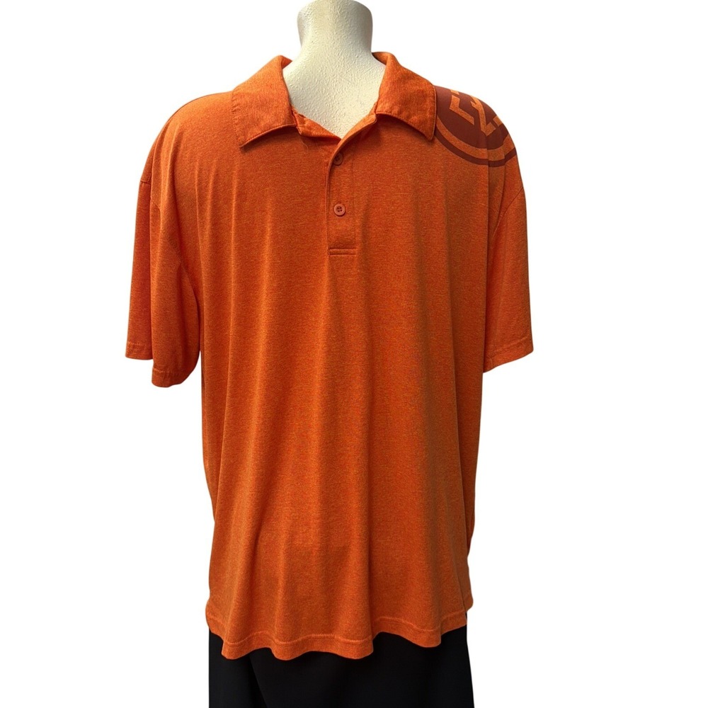 Le-Vel LV Thrive Sport-Tek Mens XL Orange Heather Short Sleeve Golf Polo Shirt
